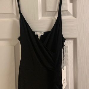 Leith Nordstrom ruched black dress NWT medium